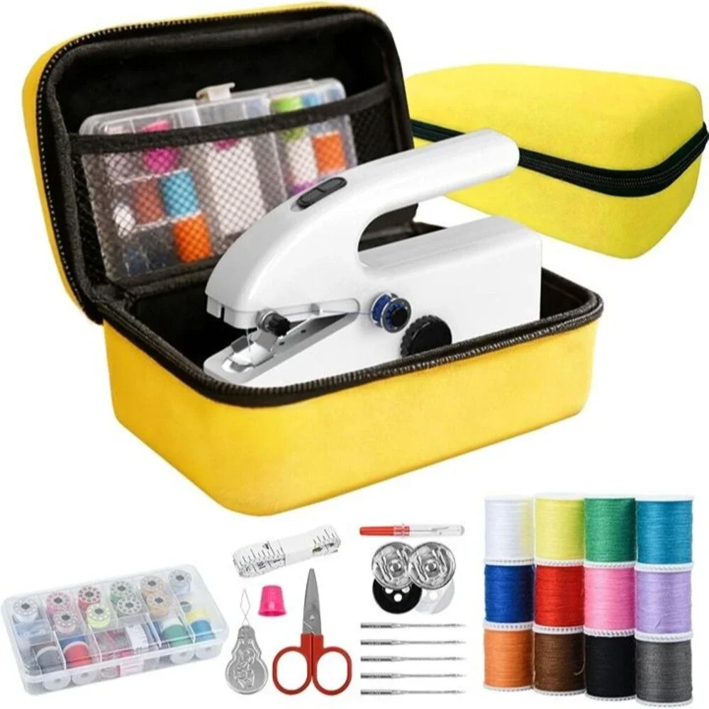Handheld Sewing Machine for Beginners, Yellow